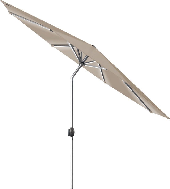 Glow Defender 3m Round Taupe Centre Pole Parasol