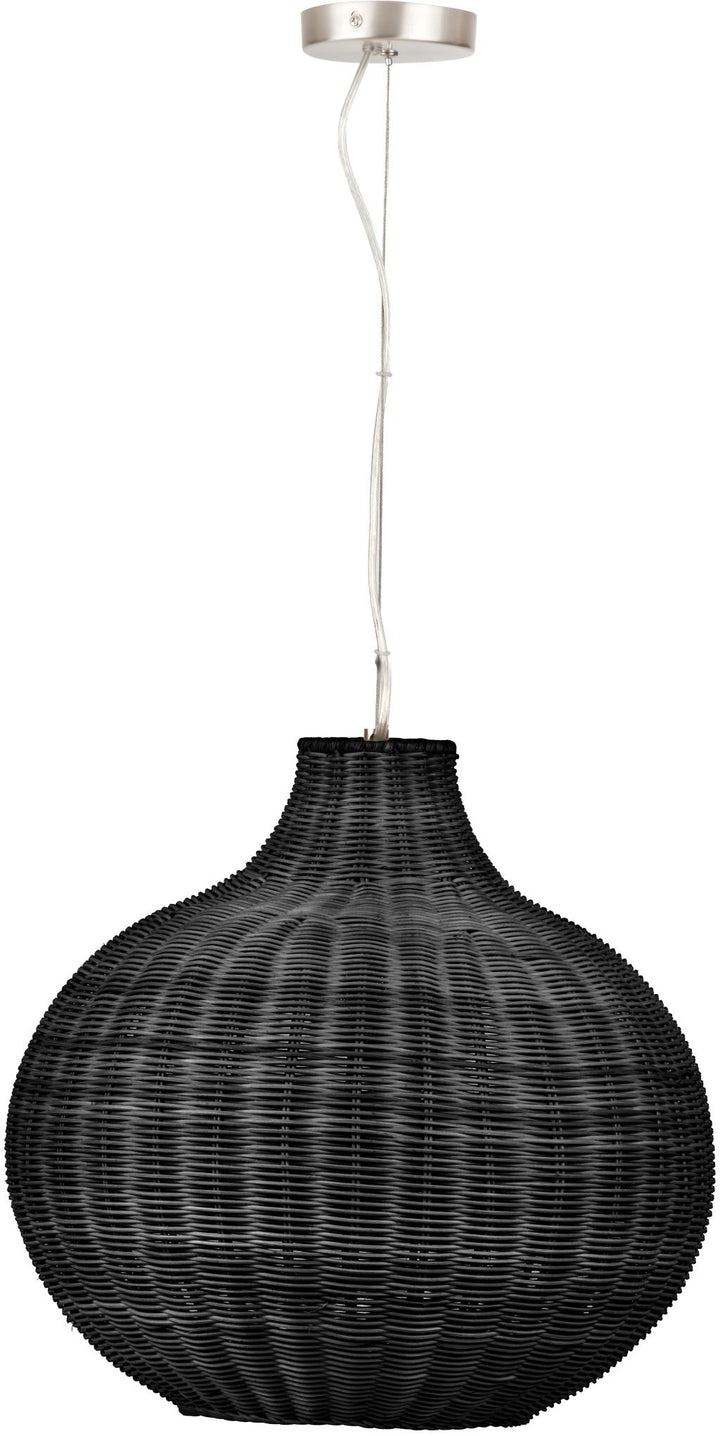 Allona Black Rattan Pendant