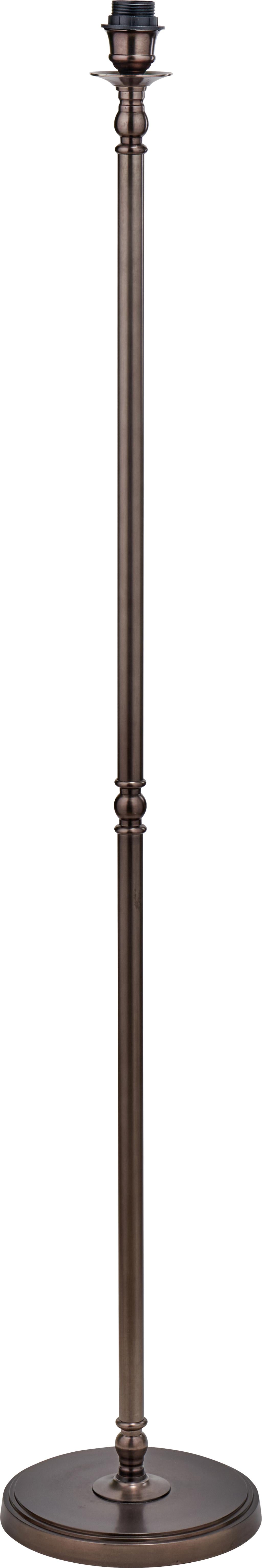 Piero Antique Bronze Metal Candlestick Floor Lamp Base