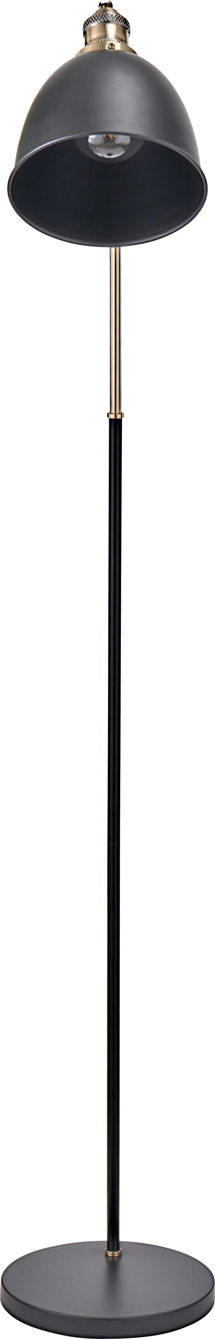 Augusto Black and Gold Task Floor Lamp