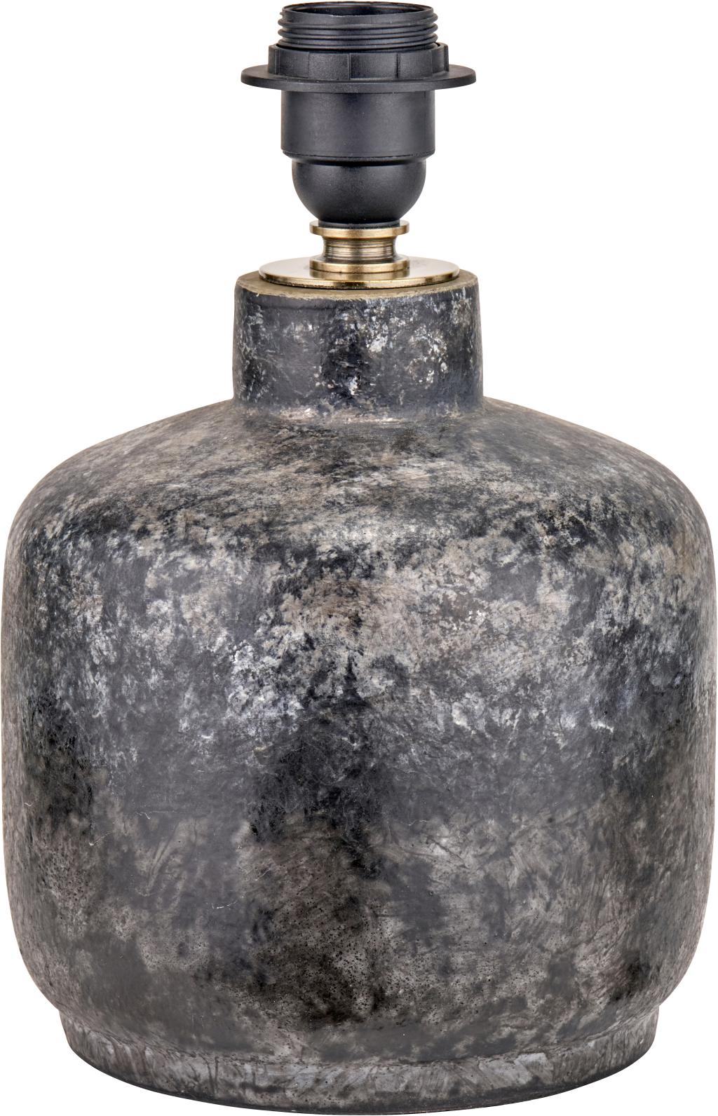 Vulcan Textured Volcanic Effect Grey Small Stoneware Table Lamp Base