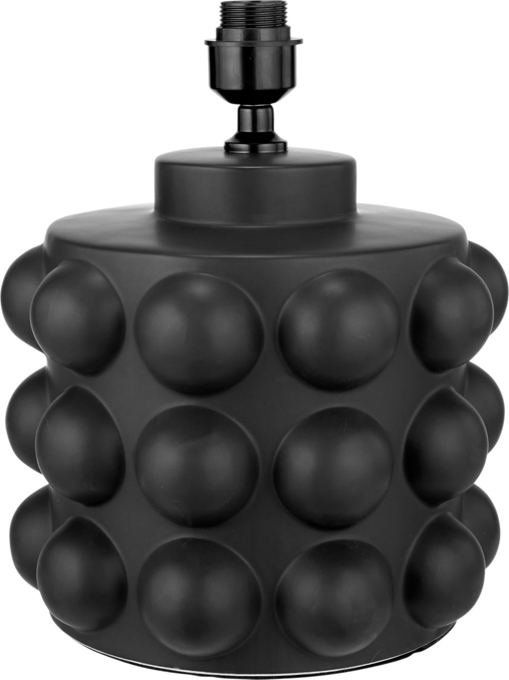 Serenity Black Bobbled Ceramic Large Table Lamp Base