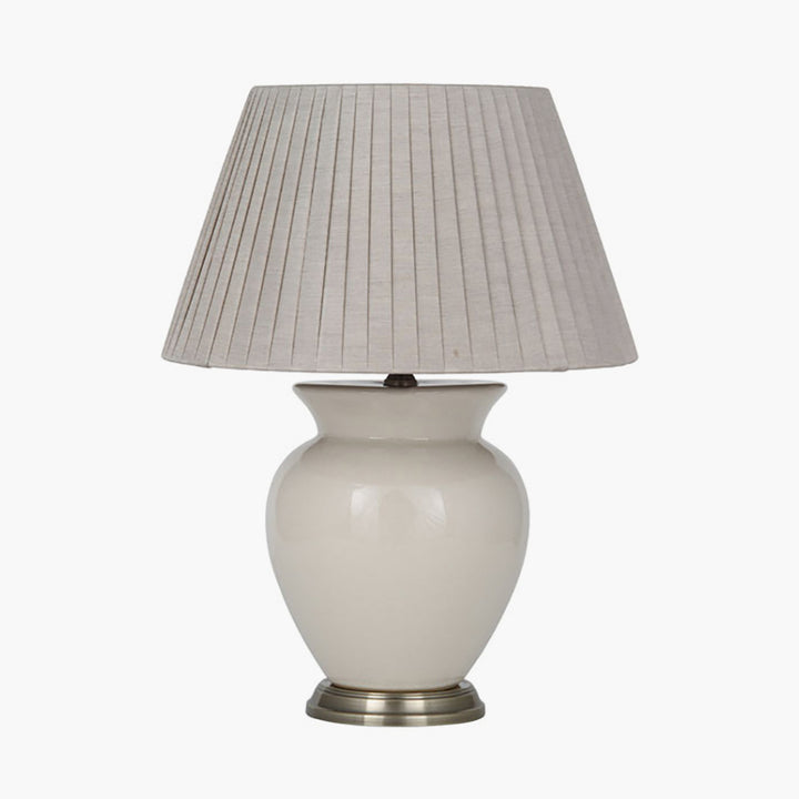 Hadley Cream Ceramic Table Lamp