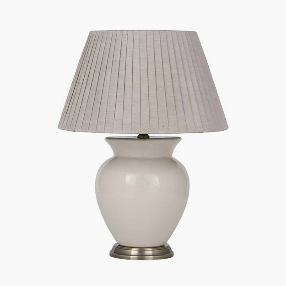 Hadley Cream Ceramic Table Lamp