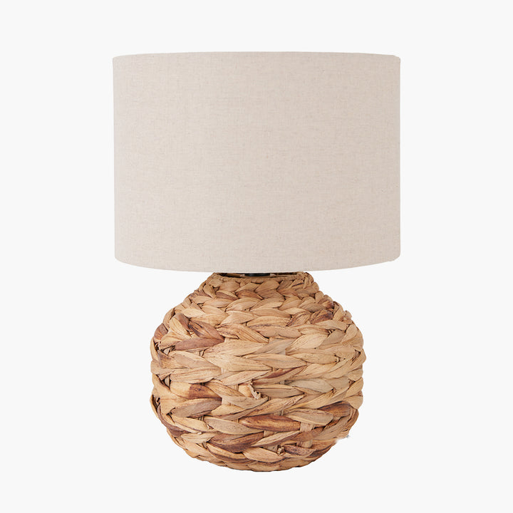 Zadi Natural Plaited Water Hyacinth Table Lamp