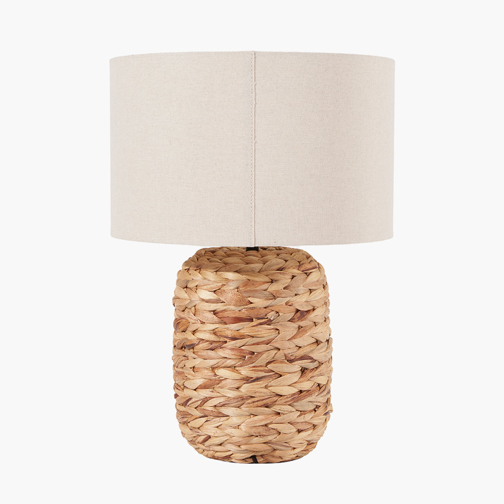 Zadi Natural Plaited Tall Water Hyacinth Table Lamp