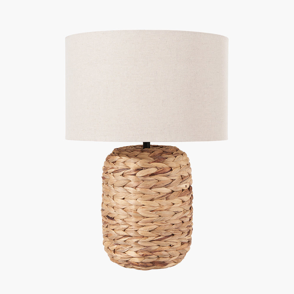 Zadi Natural Plaited Tall Water Hyacinth Table Lamp