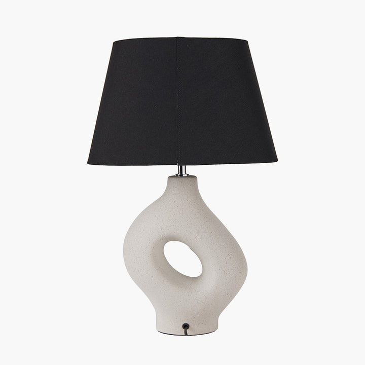 Ulla Monochrome Organic Ceramic Table Lamp