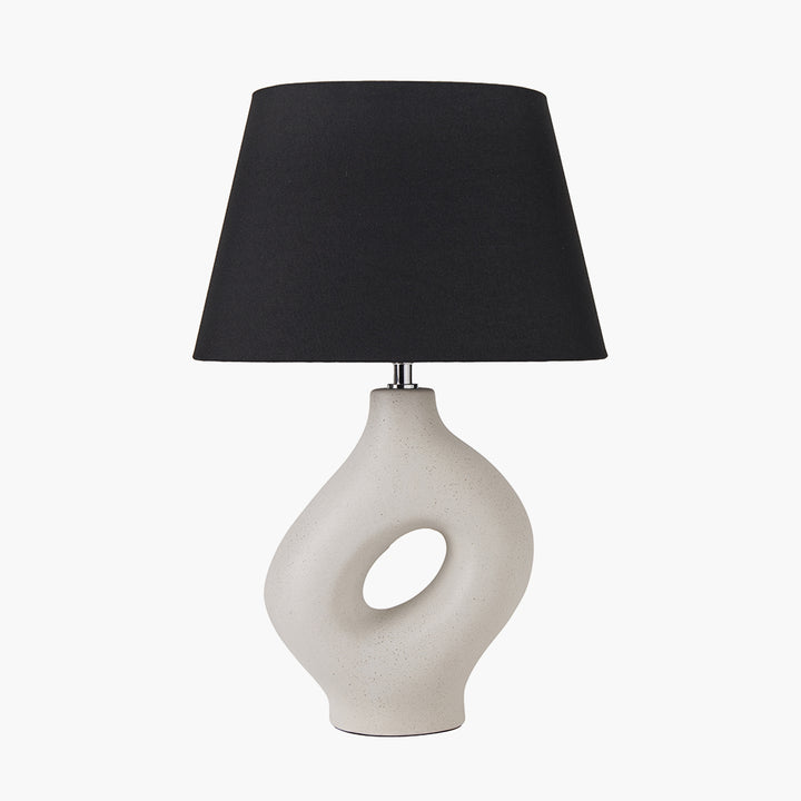 Ulla Monochrome Organic Ceramic Table Lamp