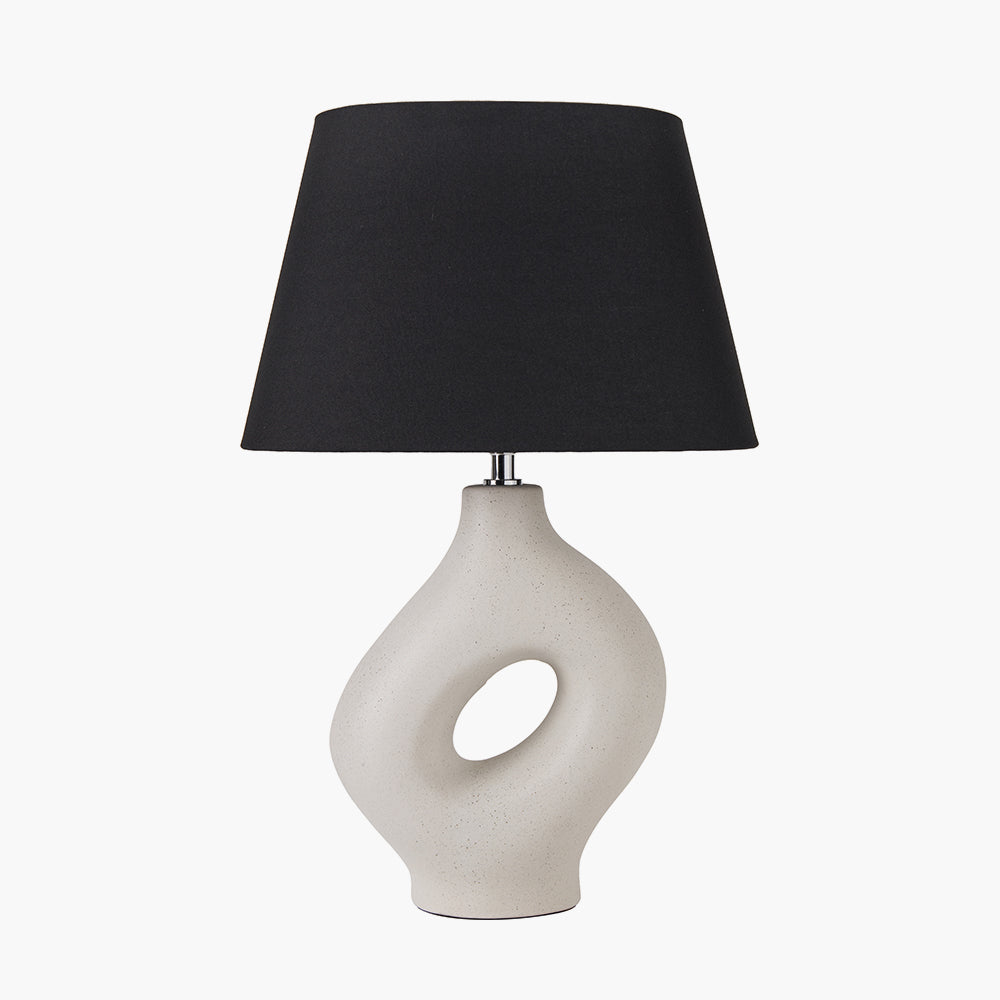 Ulla Monochrome Organic Ceramic Table Lamp