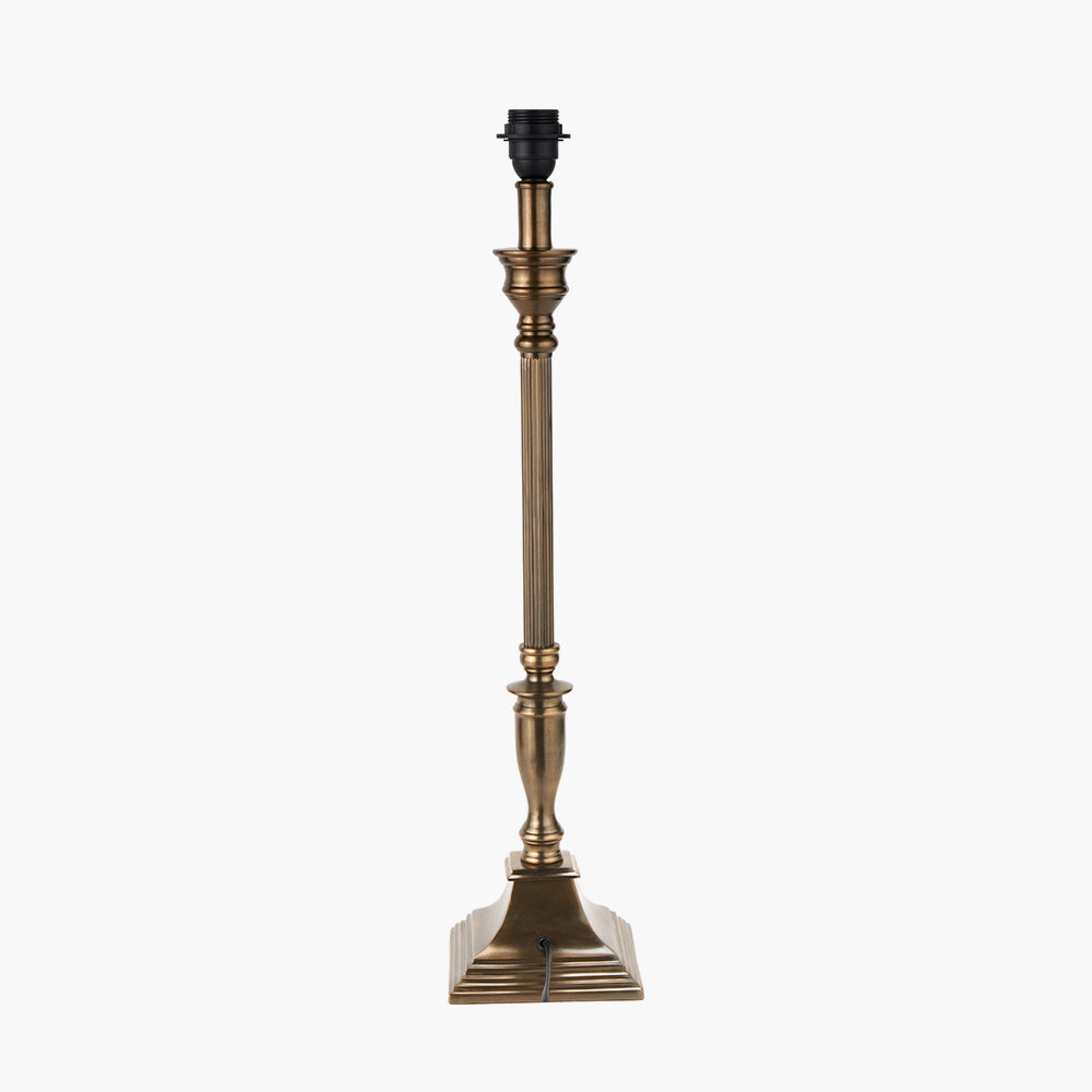 Canterbury Antique Brass Metal Table Lamp Base