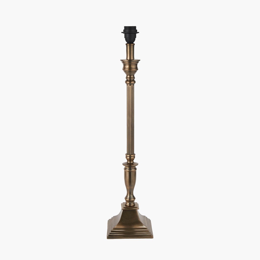 Canterbury Antique Brass Metal Table Lamp Base