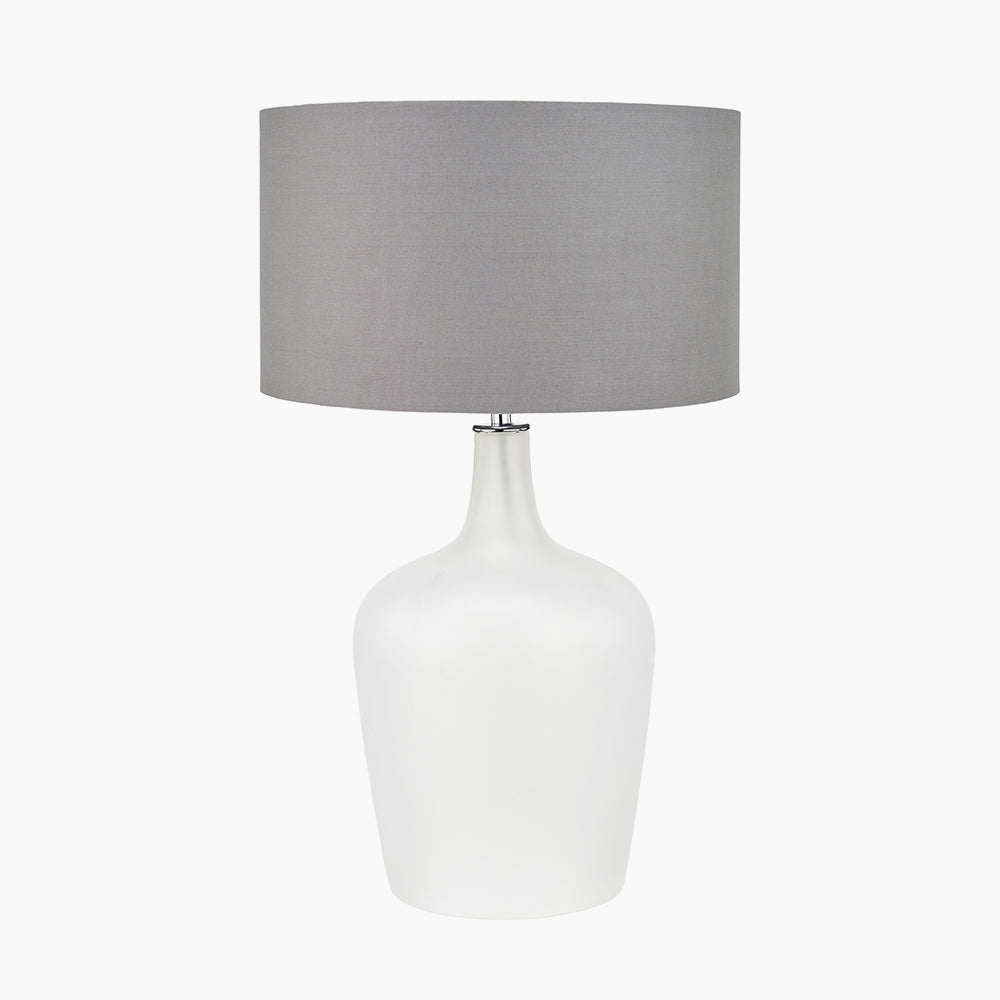 Tamsin Frosted White Glass Table Lamp