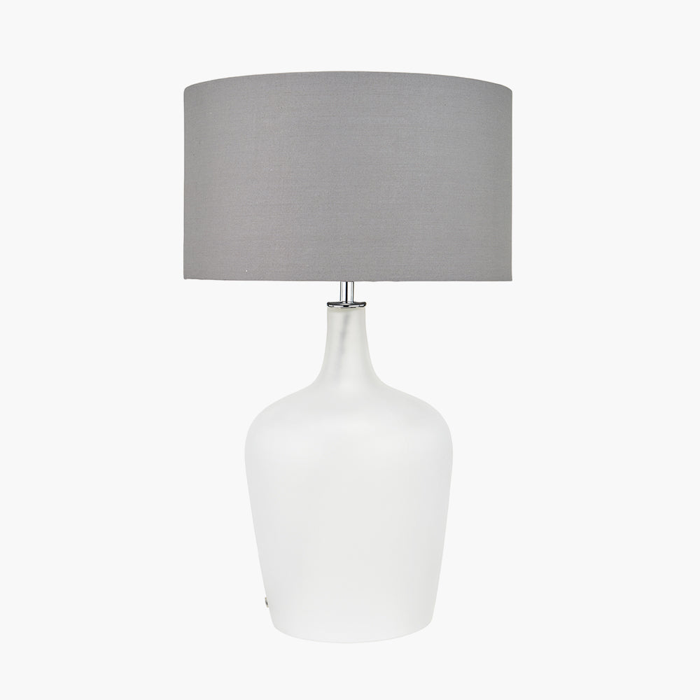 Tamsin Frosted White Glass Table Lamp