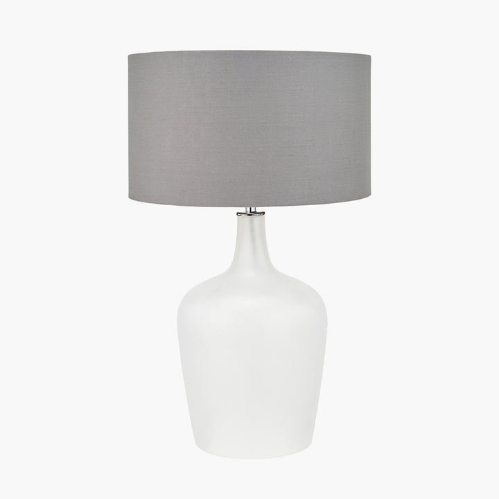 Tamsin Frosted White Glass Table Lamp