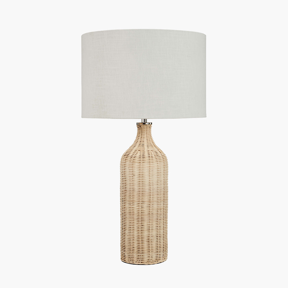 Anika Natural Rattan Bottle Table Lamp