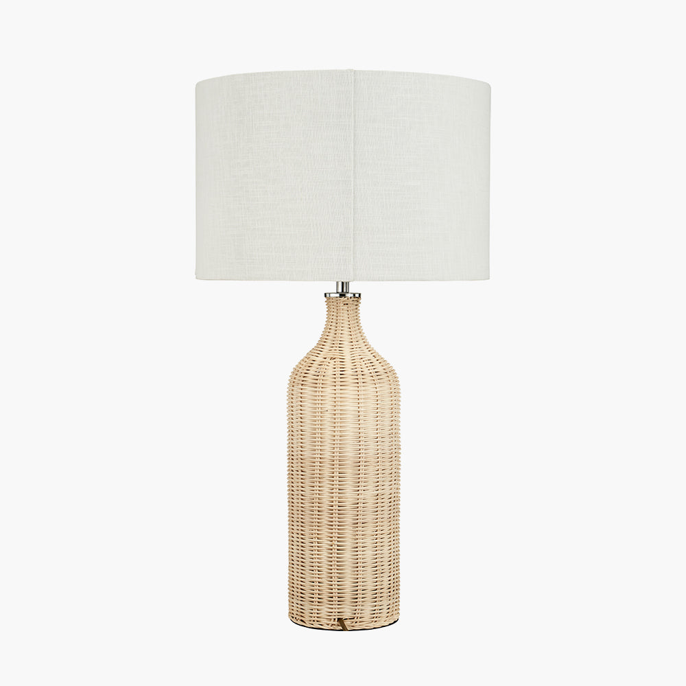 Anika Natural Rattan Bottle Table Lamp