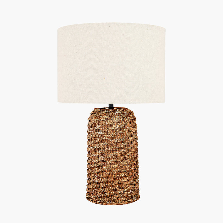 Andros Brown Woven Seagrass Table Lamp