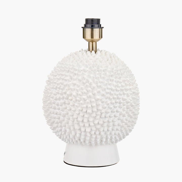 Wrenley Cream Ceramic Sea Urchin Table Lamp Base