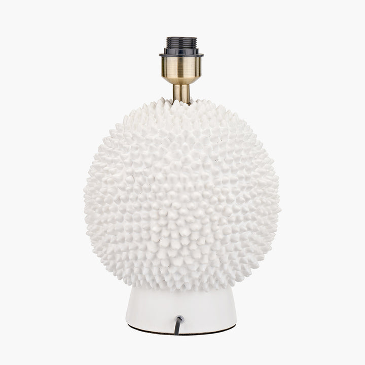 Wrenley Cream Ceramic Sea Urchin Table Lamp Base