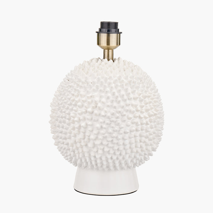 Wrenley Cream Ceramic Sea Urchin Table Lamp Base