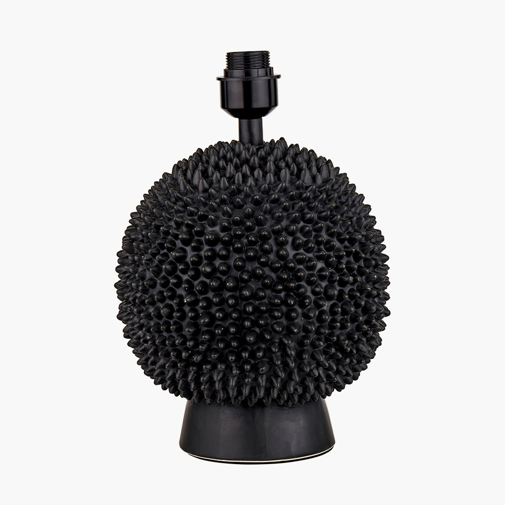 Wrenley Black Ceramic Sea Urchin Table Lamp Base