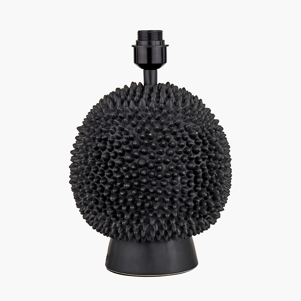 Wrenley Black Ceramic Sea Urchin Table Lamp Base