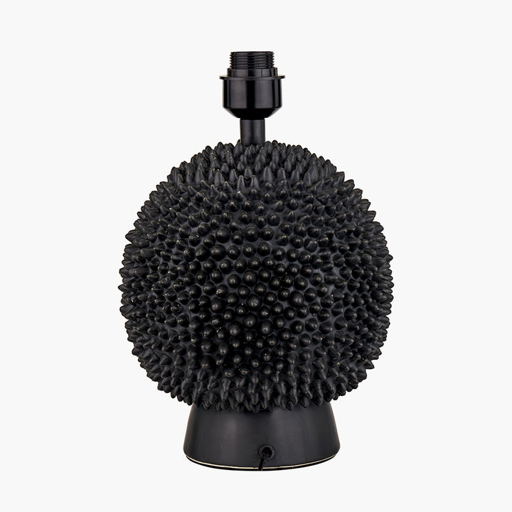 Wrenley Black Ceramic Sea Urchin Table Lamp Base