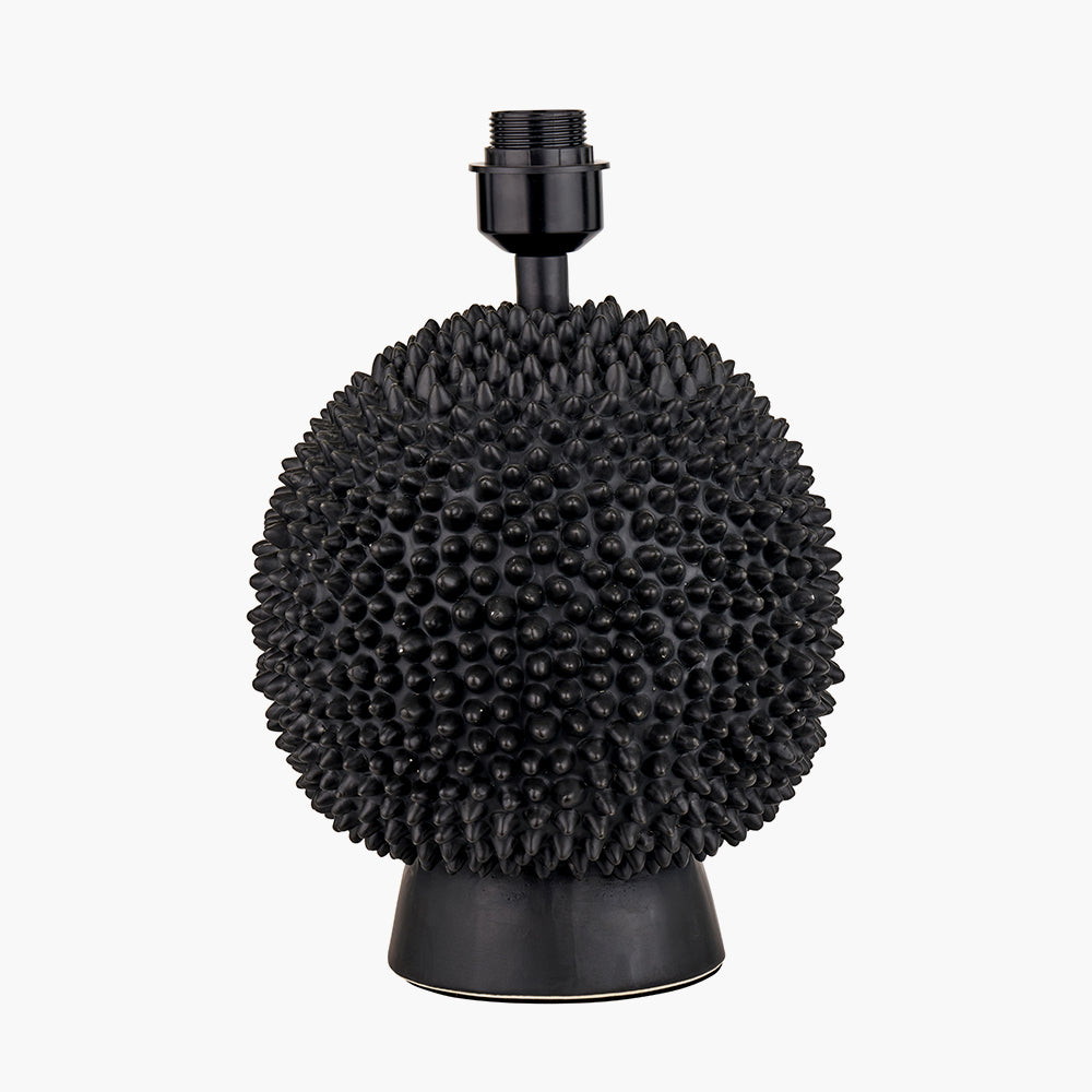 Wrenley Black Ceramic Sea Urchin Table Lamp Base