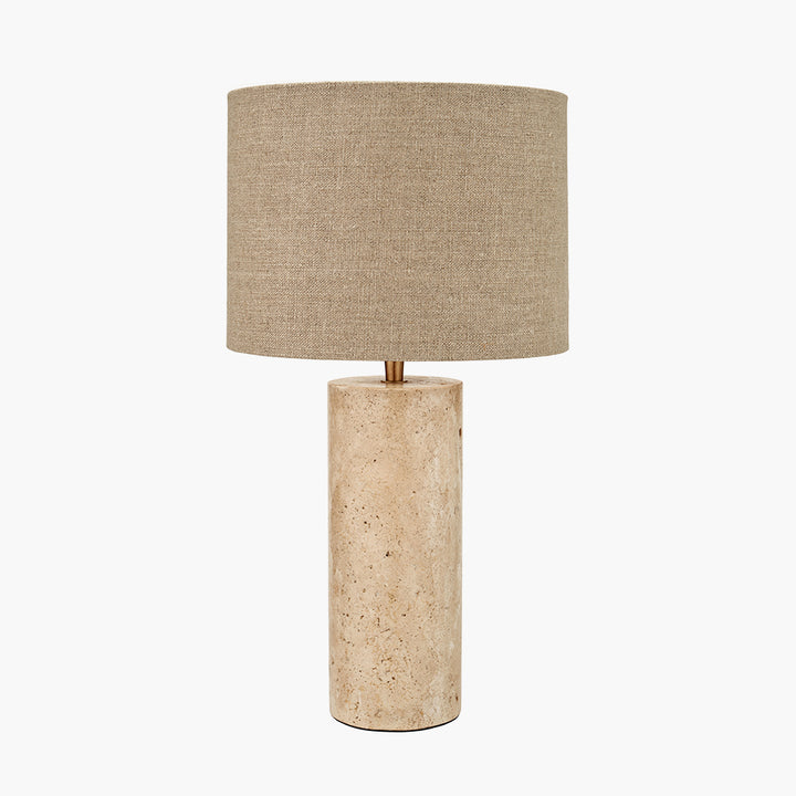 Kanoa Limestone Cylinder Table Lamp