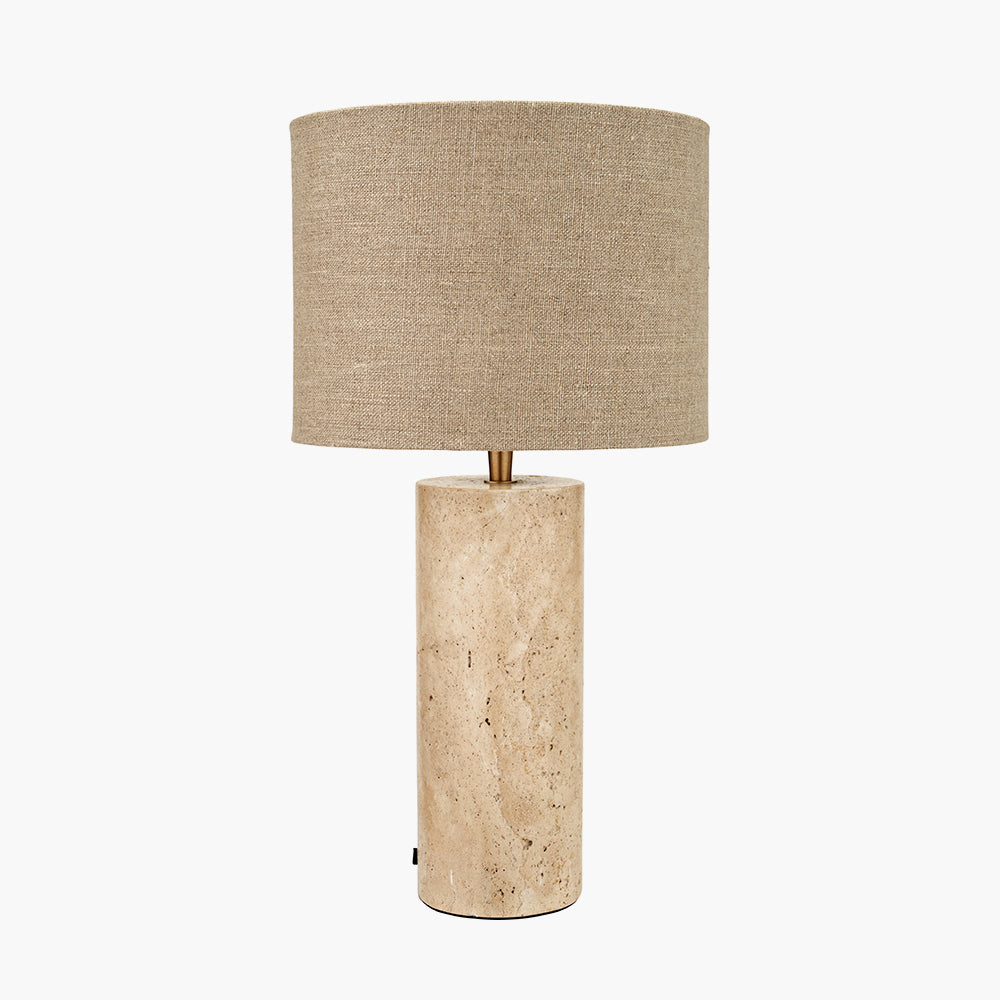 Kanoa Limestone Cylinder Table Lamp