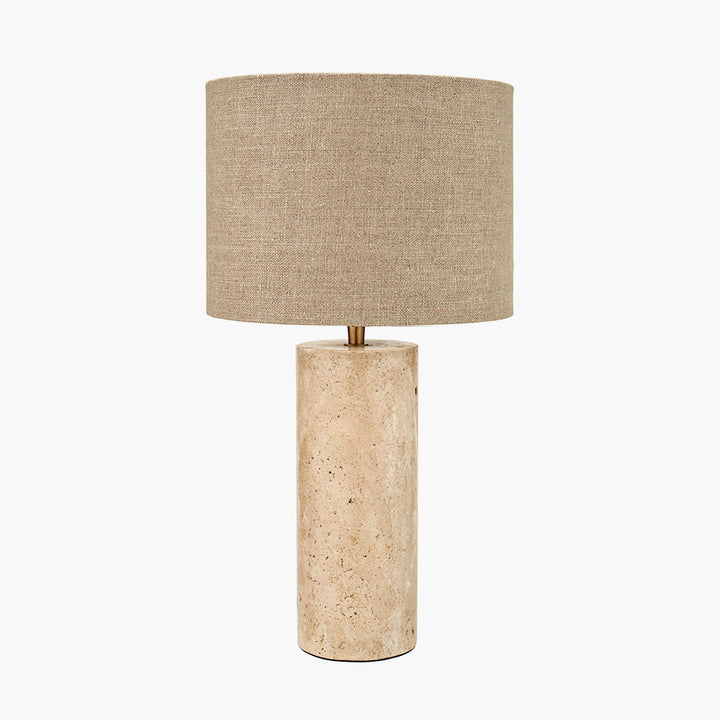 Kanoa Limestone Cylinder Table Lamp