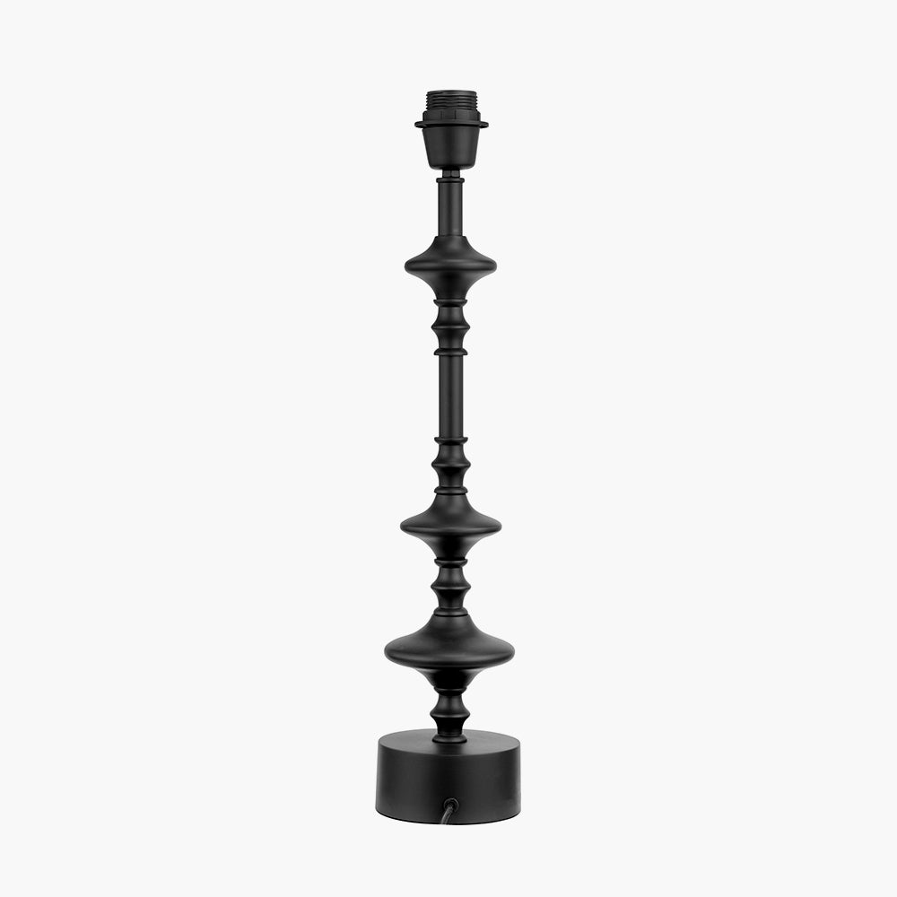 Emilio Matt Black Candlestick Table Lamp Base