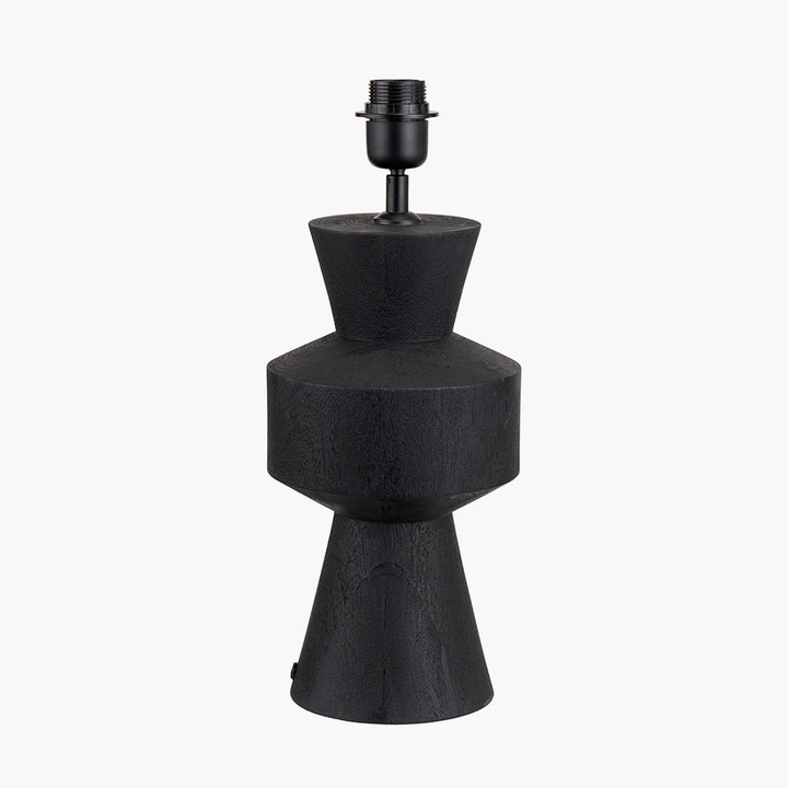 Koa Black Mango Wood Contemporary Table Lamp Base