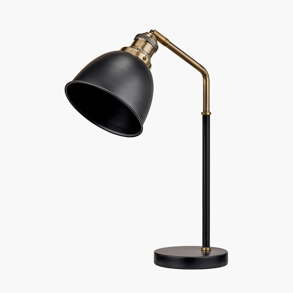 Augusto Black and Gold Task Table Lamp