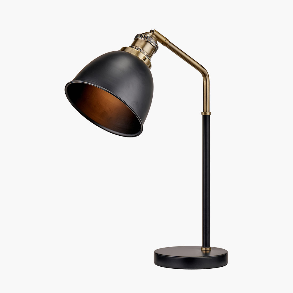 Augusto Black and Gold Task Table Lamp