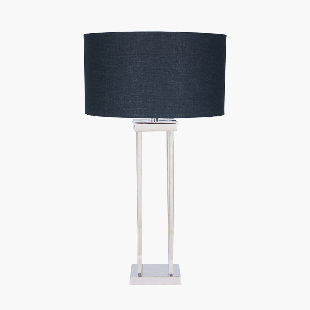 Langston Nickel Metal Column Table Lamp Base