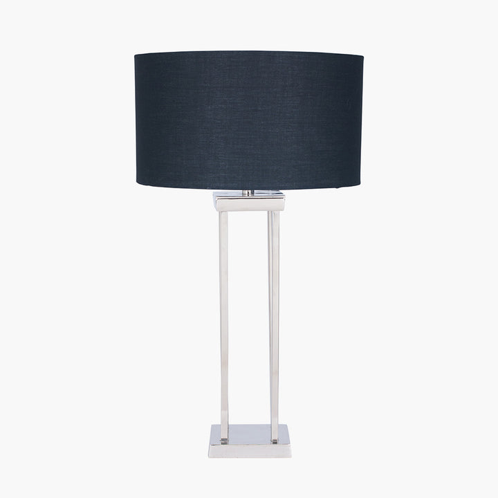 Langston Nickel Metal Column Table Lamp Base