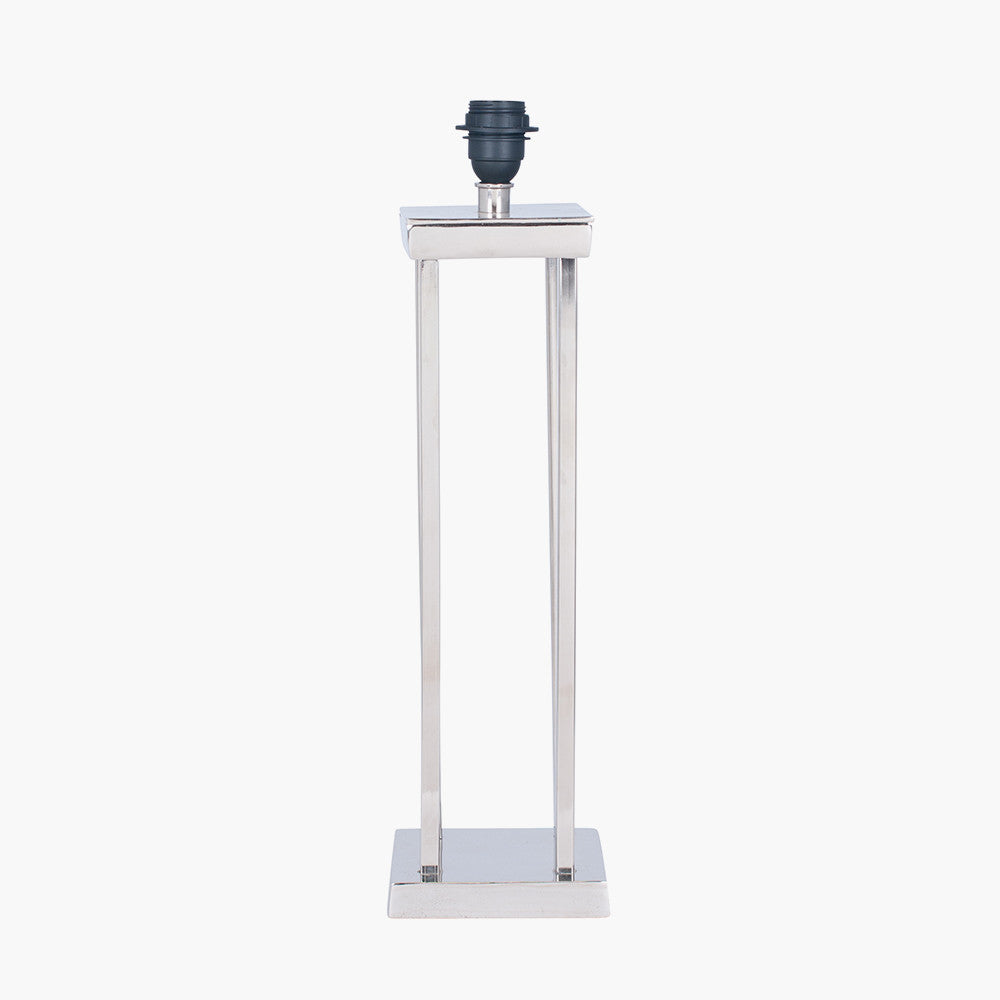 Langston Nickel Metal Column Table Lamp Base