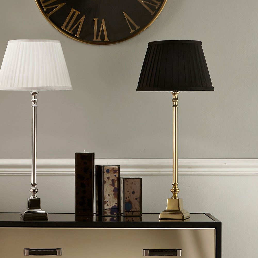 Claudius Gold Metal Stick Table Lamp Base