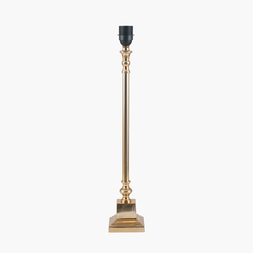 Claudius Gold Metal Stick Table Lamp Base