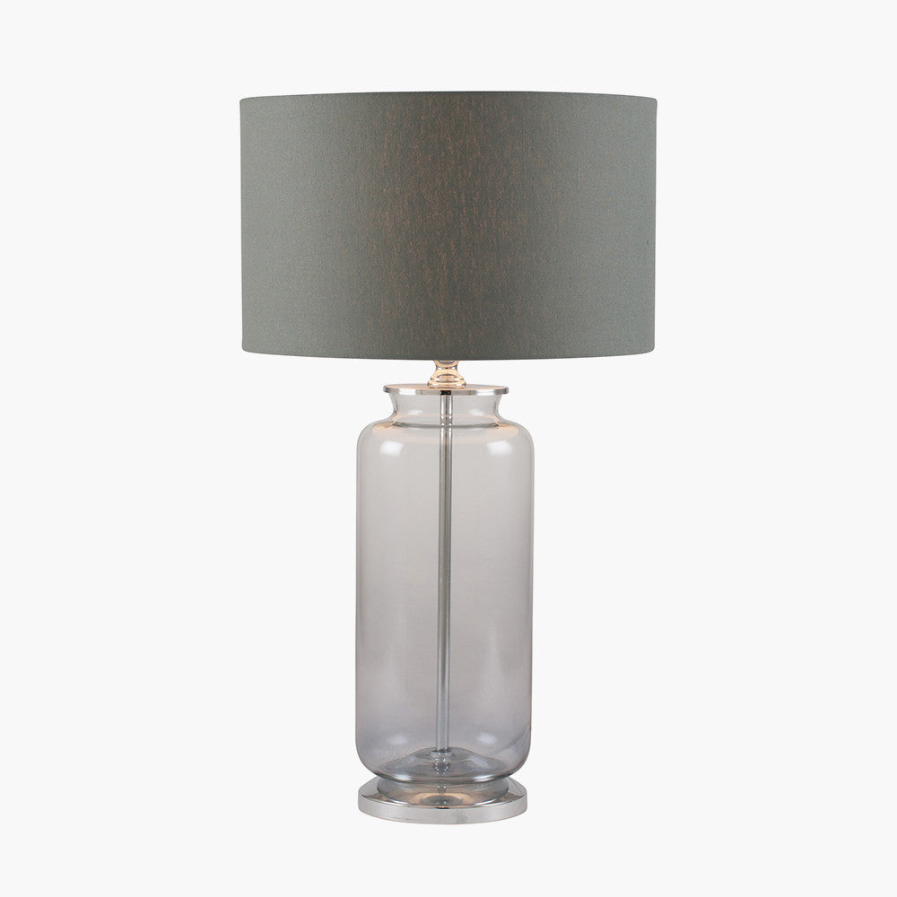 Vivienne Grey Ombre Glass Table Lamp