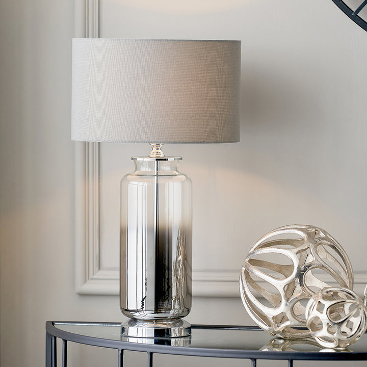 Vivienne Grey Ombre Glass Table Lamp