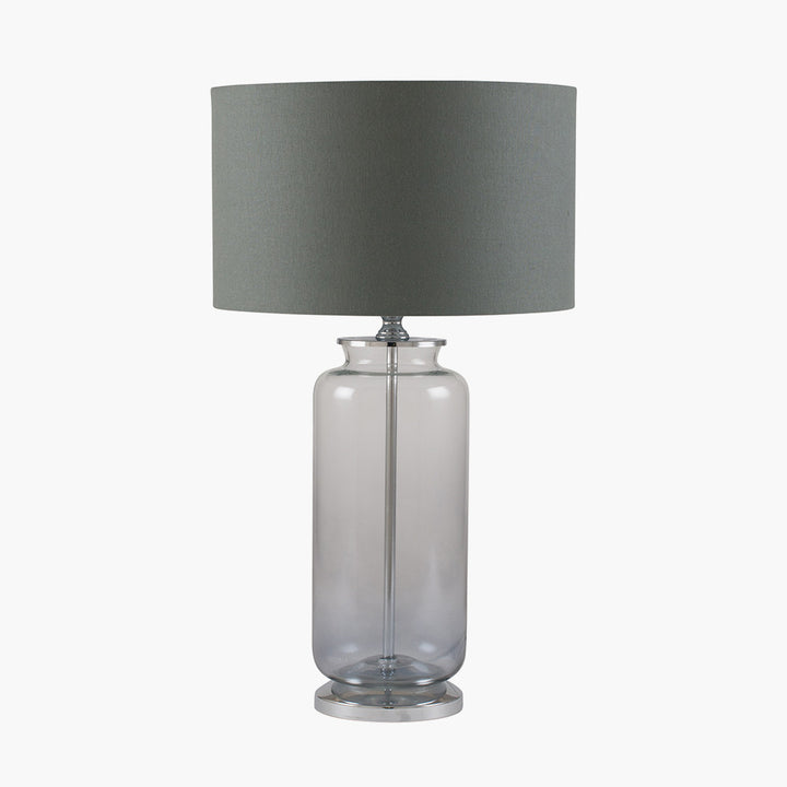 Vivienne Grey Ombre Glass Table Lamp