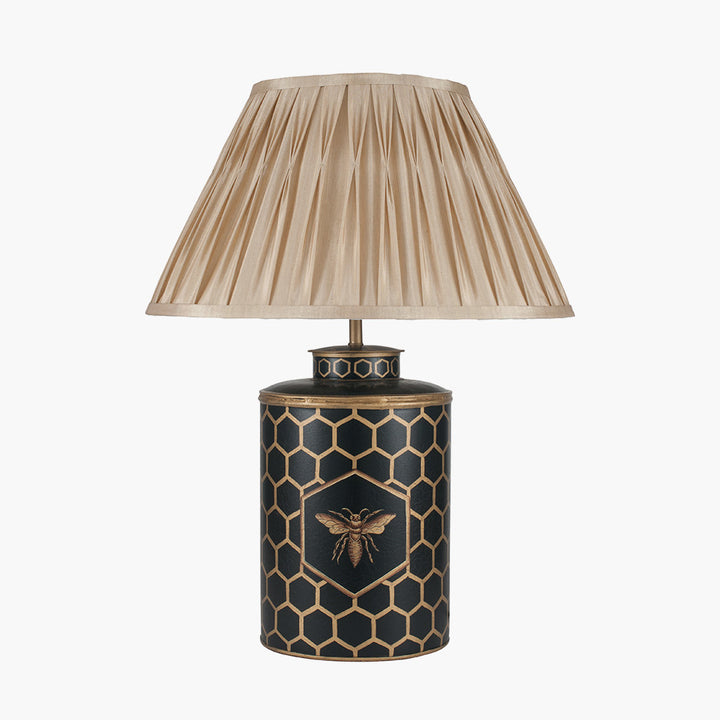 Black Honeycomb Hand Painted Metal Table Lamp Base