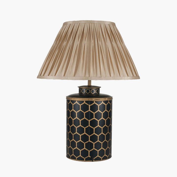 Black Honeycomb Hand Painted Metal Table Lamp Base