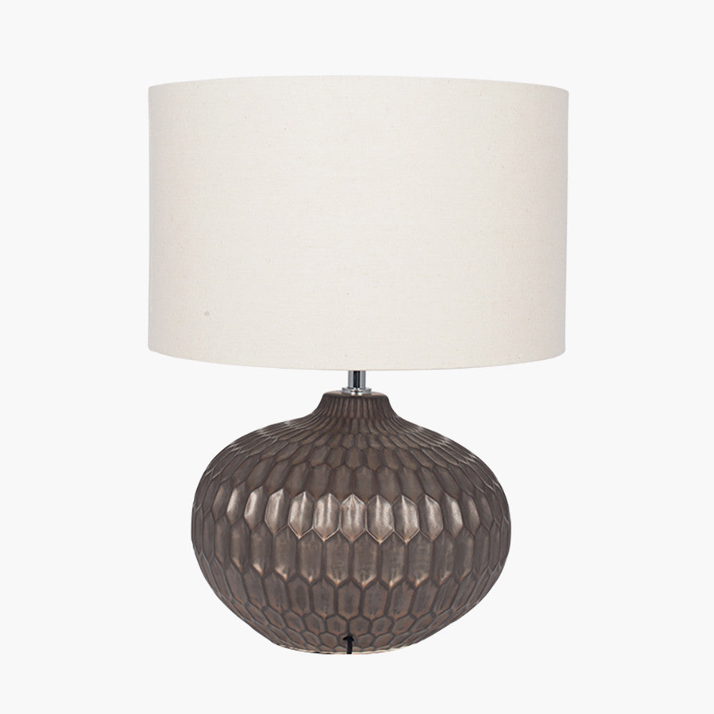 Cassius Bronze Textured Glazed Ceramic Table Lamp