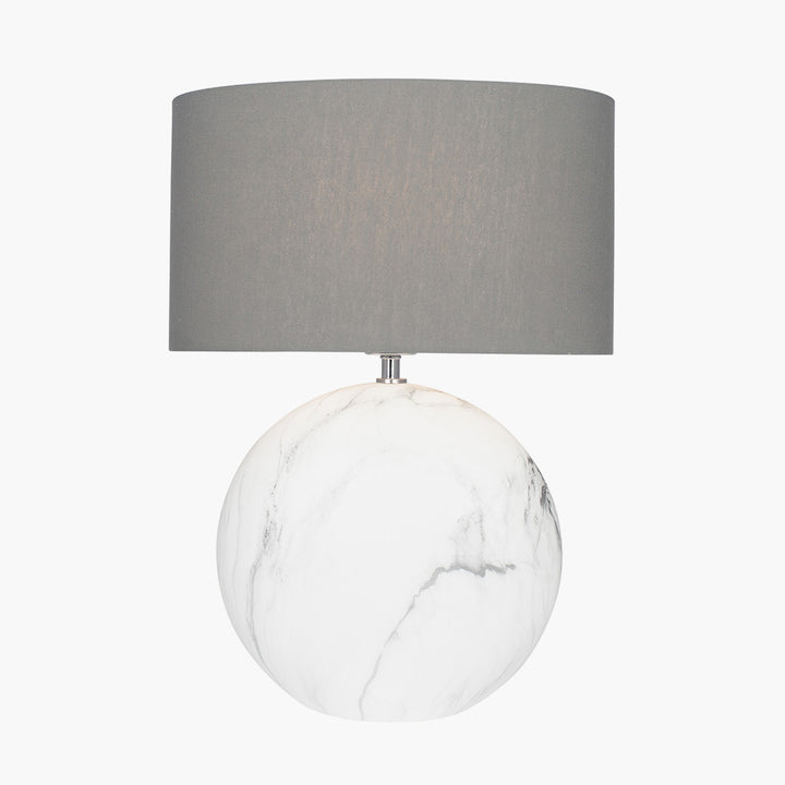 Crestola Large Marble Effect Ceramic Table Lamp