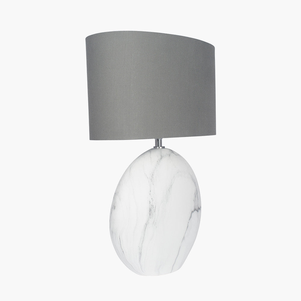 Crestola Large Marble Effect Ceramic Table Lamp