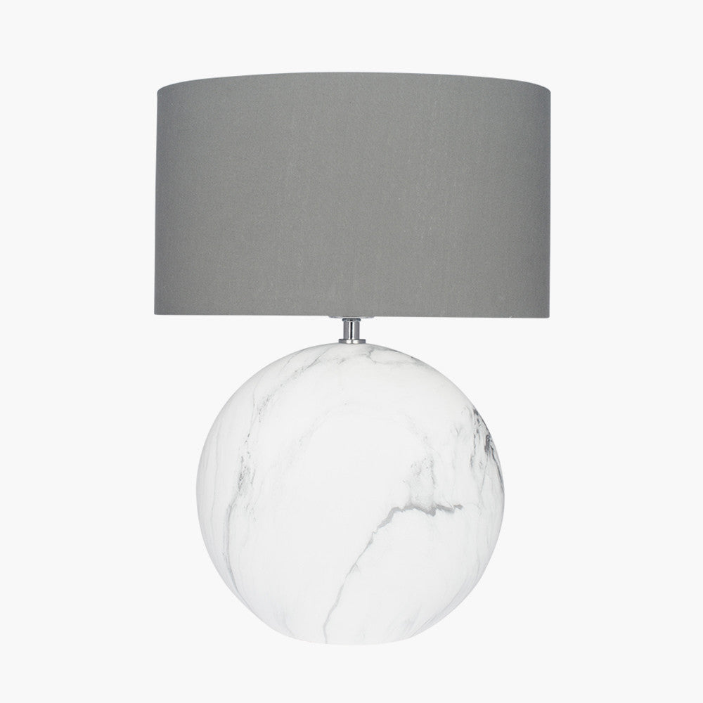 Crestola Large Marble Effect Ceramic Table Lamp